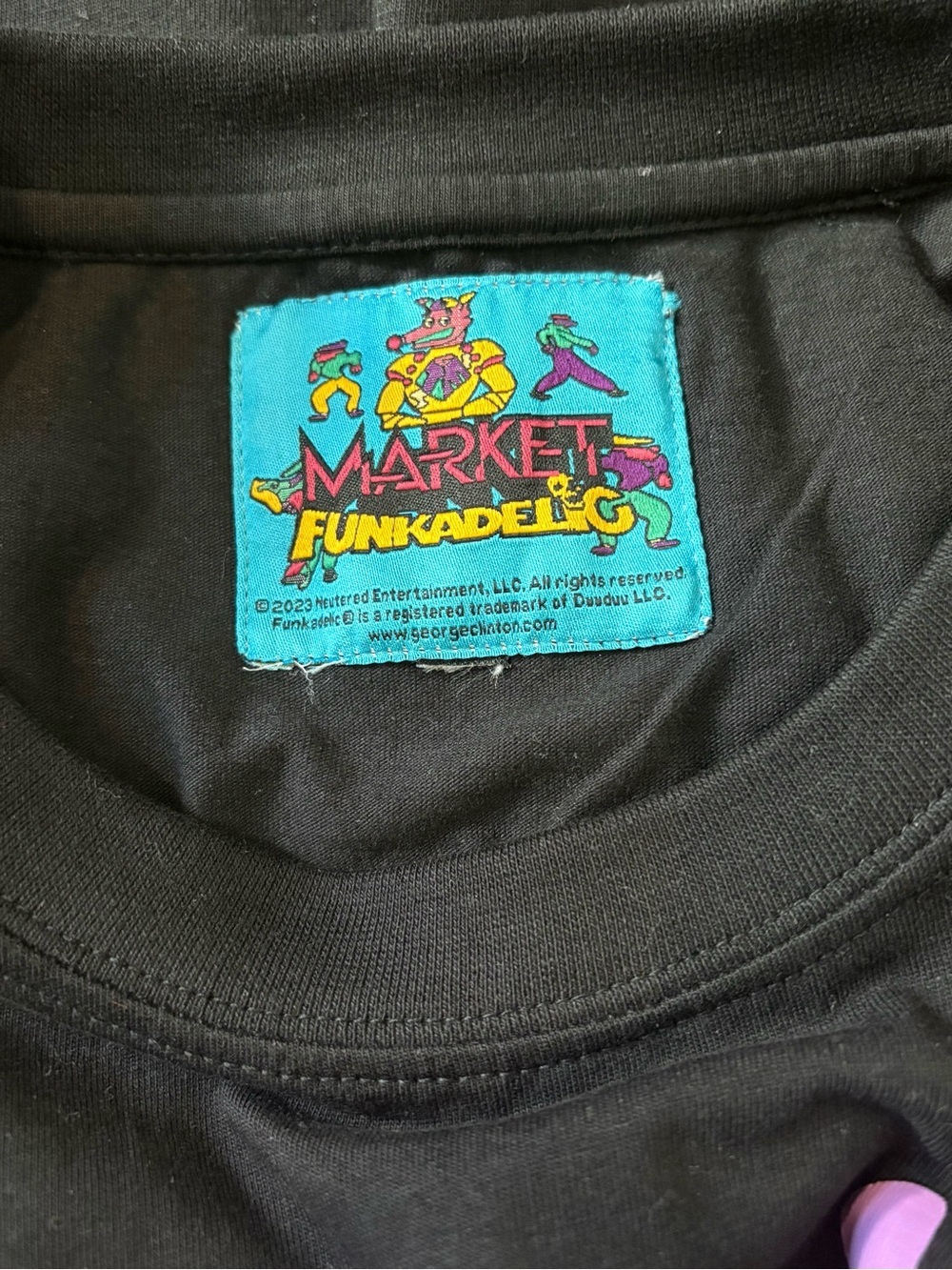 Market Studios Funkadelic Graphic Tee Black Oversized Streetwear T-Shirt - Picture 4 of 5